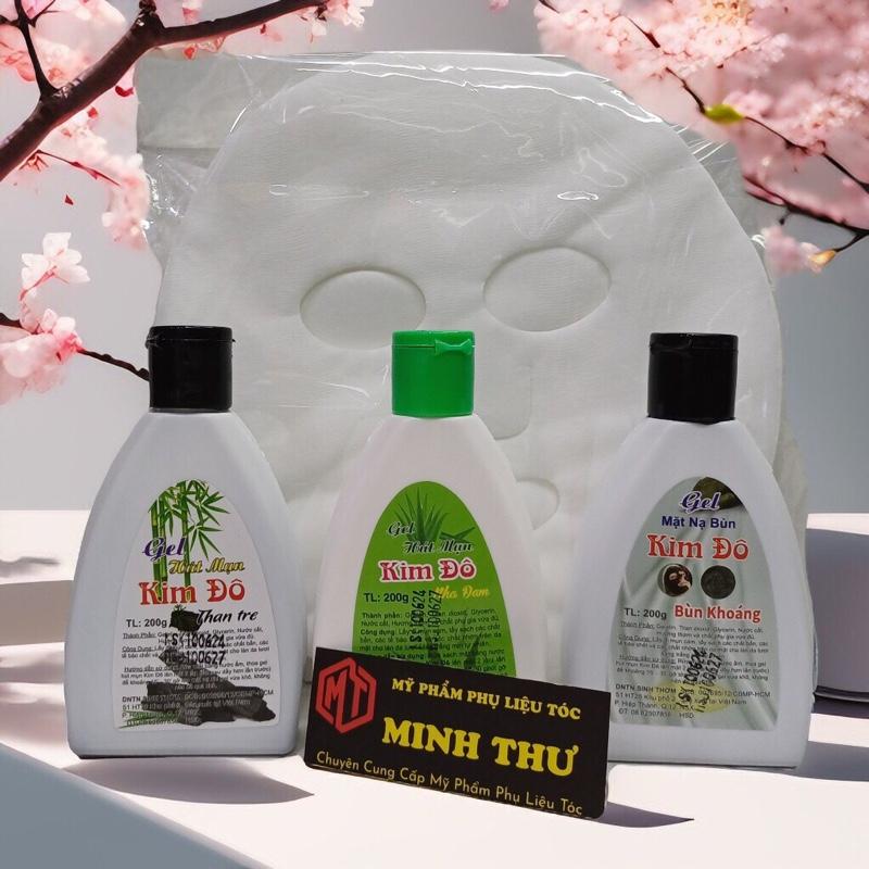 Kim Đô Combo Gel Lột Mụn & Mặt Nạ 25 Miếng Nha Đam Than Tre Bùn Khoáng Kim Đỏ 200g Làm Đẹp Da Trắng Sáng Tươi Trẻ