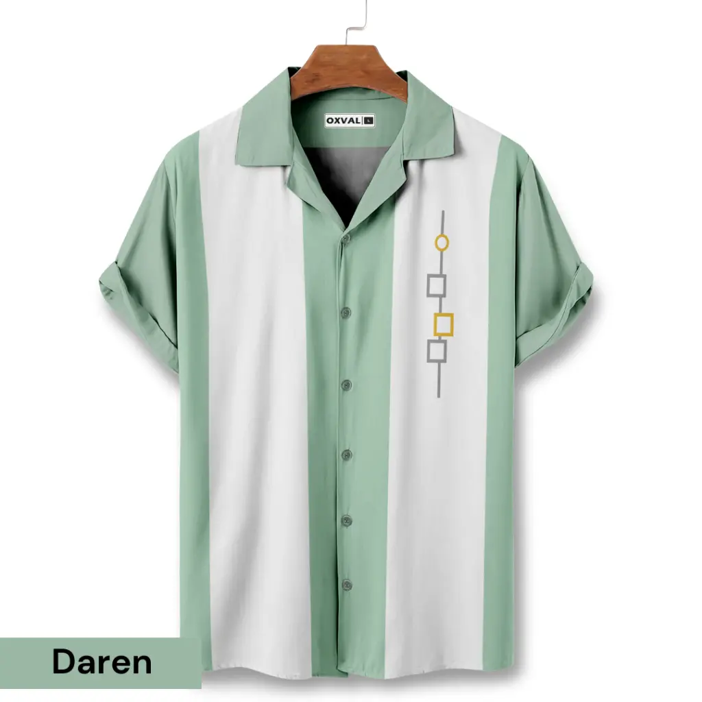 Kemeja Pria Lengan Pendek Motif - Daren