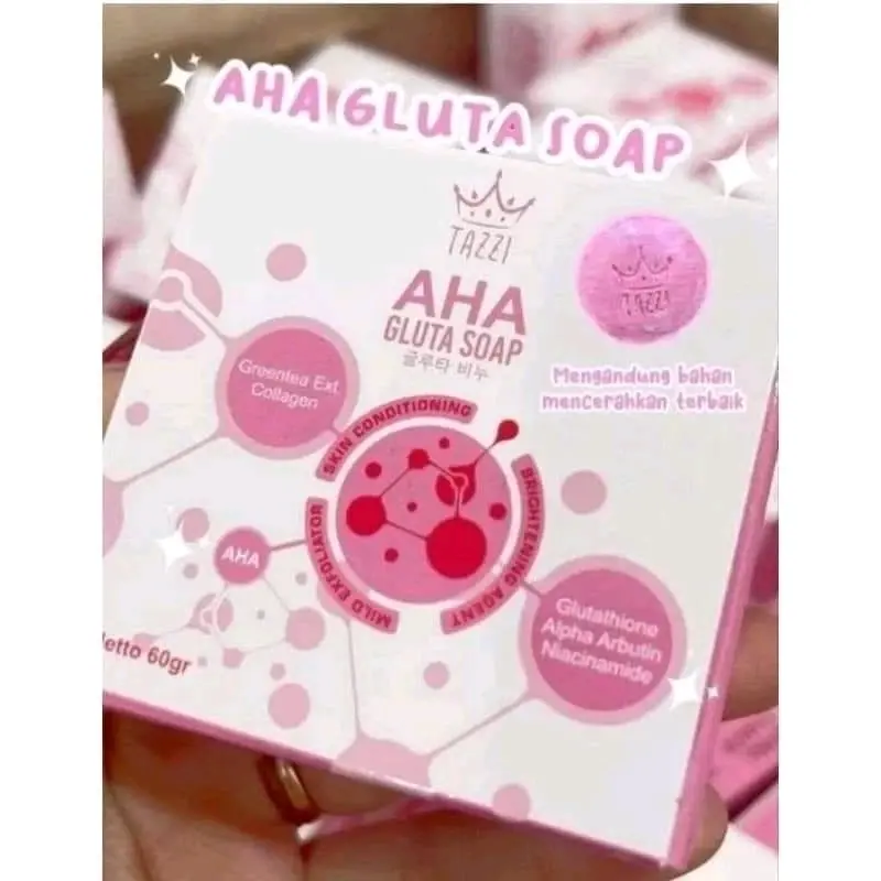 Aha Tazzi Gluta Soap Sabun Wajah Bisa Di Pakai Seluruh Badan Sabun Wajah Memutihkan Wajah Mencerahkan Muka 2