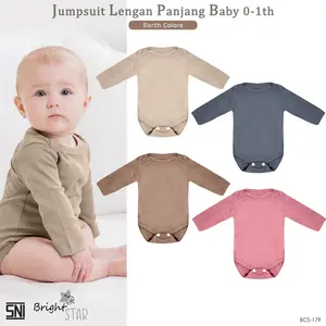 BCS-179 BABY STAR Jumper Bayi Lengan Panjang Jumpsuit Bayi Baju Bayi Pakaian Bayi Jumper bayi Jumsuit bayi Baju Tidur Bayi Laki Laki Perempuan Newborn Cotton