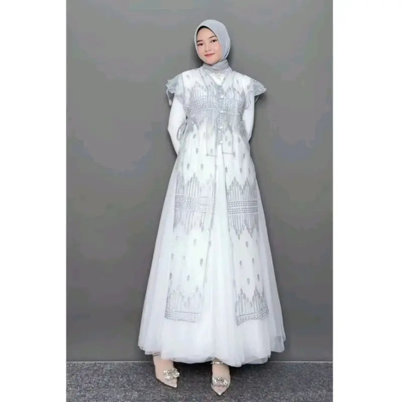 Outer Tunik Tille Brocade Lace Outer Atasan Wanita Sapto Series | Outer Wisudah Terbaru | Outer Pesta | Outer Kondangan | Outer | Oter elegan brokat simple brukat