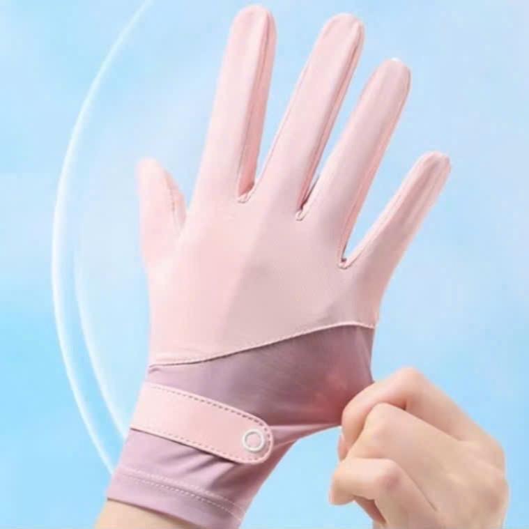 Găng tay chống nắng, chống tia UV , bao tay đi xe đạp, xe máy thoáng khí ngoài trời, găng tay lụa băng kiểu mới dành cho nữ