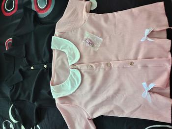 Product Review of Aster croptop kerah collar kancing variasi pita aktif Nyaman Casual Atasan Pendek Wanita kerah bulat formal katun slit kancing gold Fit from m**8 2