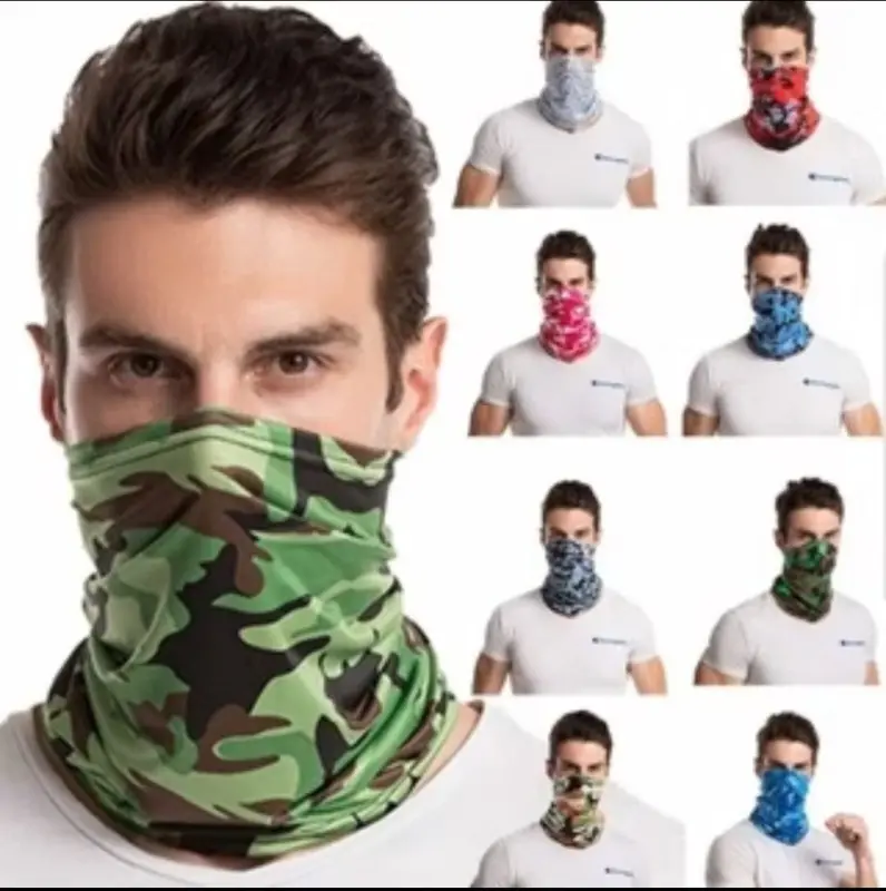 Buff Masker Bandana Multifungsi / Masker Motor Polos dan Motif 1