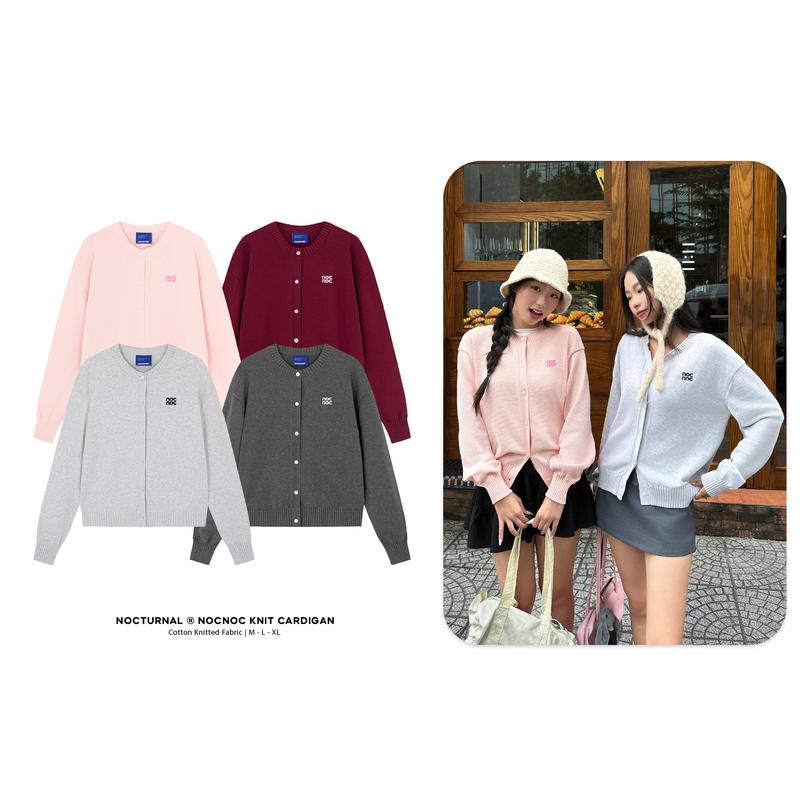   NEW ARRIVAL  Áo Cardigan Len Dệt Kim Form Ôm Nocturnal Nocnoc Knit Cardigan Cotton Cao Cấp Nam Nữ Unisex Localbrand 