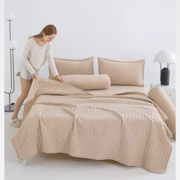 Series Bed Cover ONLY Selimut Tidur Lembut Motif Polos Soft Washable BEST SELLER - ZHB 6