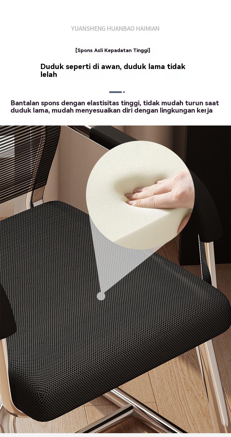 Kursi Kantor Nyaman Dipakai Lama Kursi Komputer Duduk Melengkung Kursi Ruang Rapat Karyawan Kursi Belajar Asrama Mahasiswa Meja Belajar Kursi Rumah dengan Sandaran