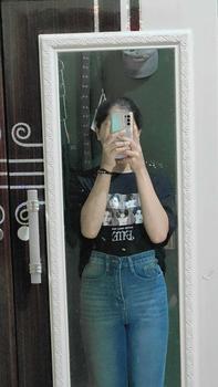 Product Review of DISYAK - HighWaist Loose Jeans Celana Panjang Boyfriend Standar Vintage Blue 109-209 from 실** 성** 3