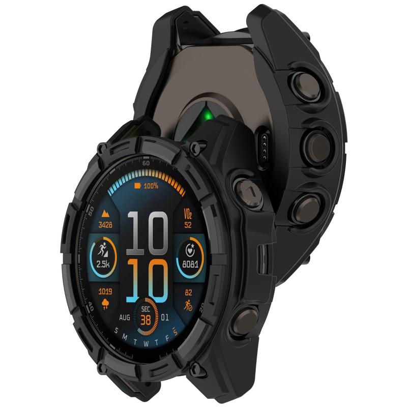 Case Compatible with Garmin Enduro 3 Case Soft Flexible TPU Thin Lightweight Protective Bumper for Garmin Enduro 3 Smartwatch 3