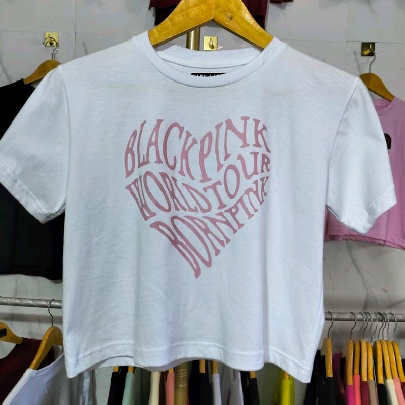 kaos crop top wanita lengan pendek 4