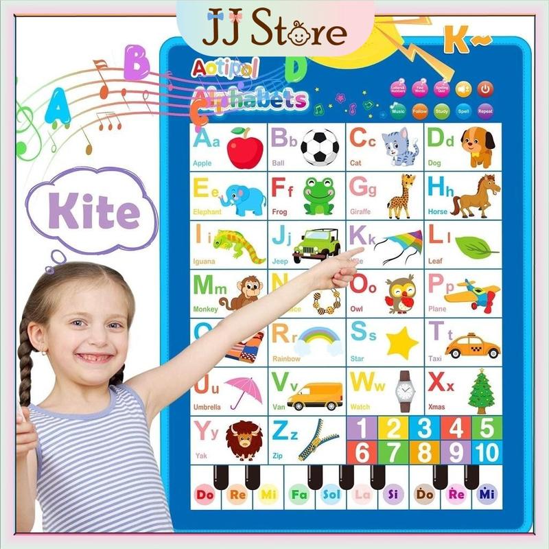English Interactive Talking Alphabet Poster ABC Wall Chart With Sound ...