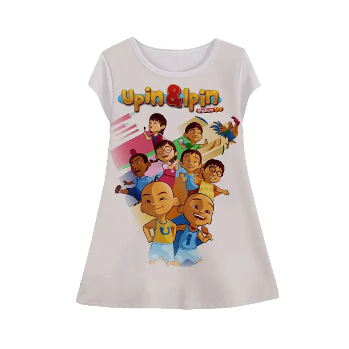 Dress Anak Upin Ipin Tunik-Upin-4-designWD - Gudang Dress 3D