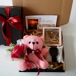 Kado Ulang Tahun Cewek Hampers Kado Wisuda Gift Box Murah Hadiah Pacar Hadiah Sidang skripsi Sempro Valentine Hari Guru Hari Ibu Anniversary Set Kado Unik Aesthetic Bermanfaat Spesial isi Buket Bunga Jam Tangan Boneka Hampers Kala