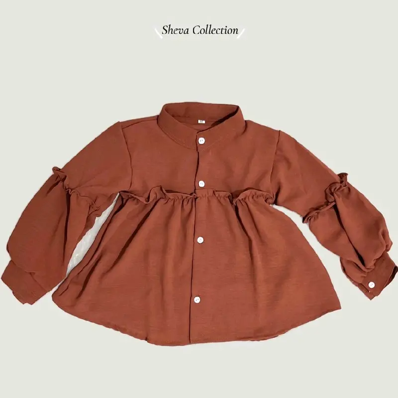 BLOUSE anak / Blouse Anak Perempuan / Blouse bahan Crinkle Airflow Premium usia 1-12 tahun Anak-Anak Model NAIRA 5