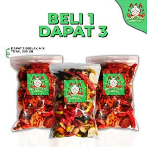 MBAHKRIUK - Buy 1 Get 3 SEBRING MIX 300 Gram Sebring Pedas Gurih Daun Jeruk Bumbu Melimpah