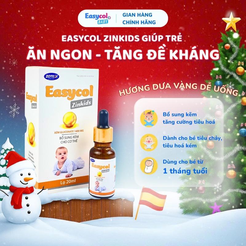 Kẽm cho bé EASYCOL ZINKIDS bổ sung kẽm hữu cơ giúp bé ăn ngon tăng cường đề kháng cho bé từ 1 tháng tuổi Trẻ sơ sinh Em bé