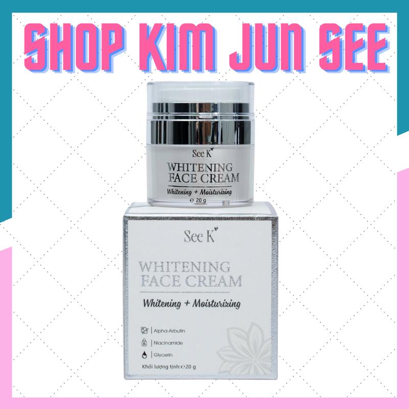  SEE K - WHITENING FACE CREAM 20g   Kem Dưỡng Trắng Da Nữ Skincare 