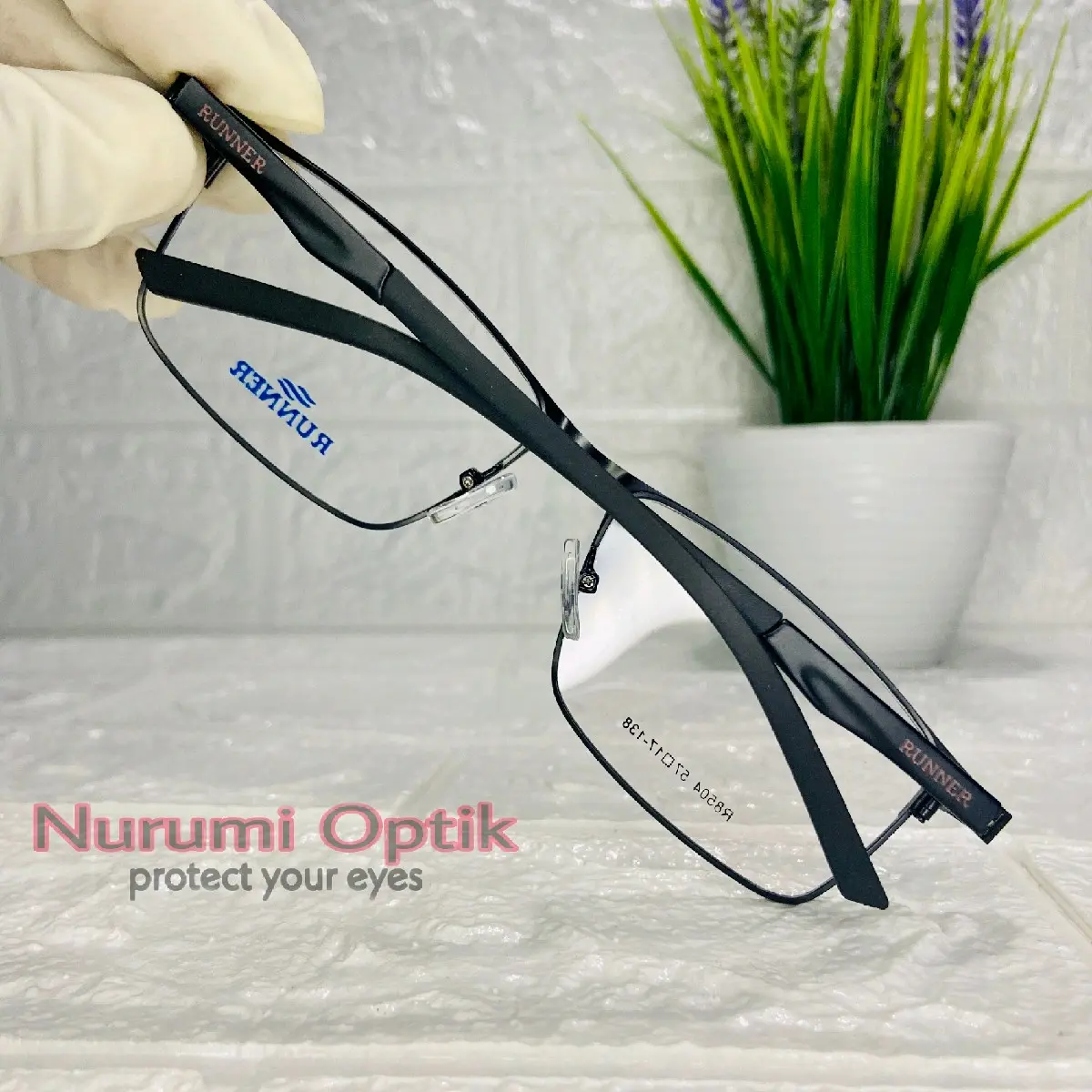 Kacamata Plus / Baca Lens Photocromic Progresif Doule Focus / Jalan Dan Baca Biru
