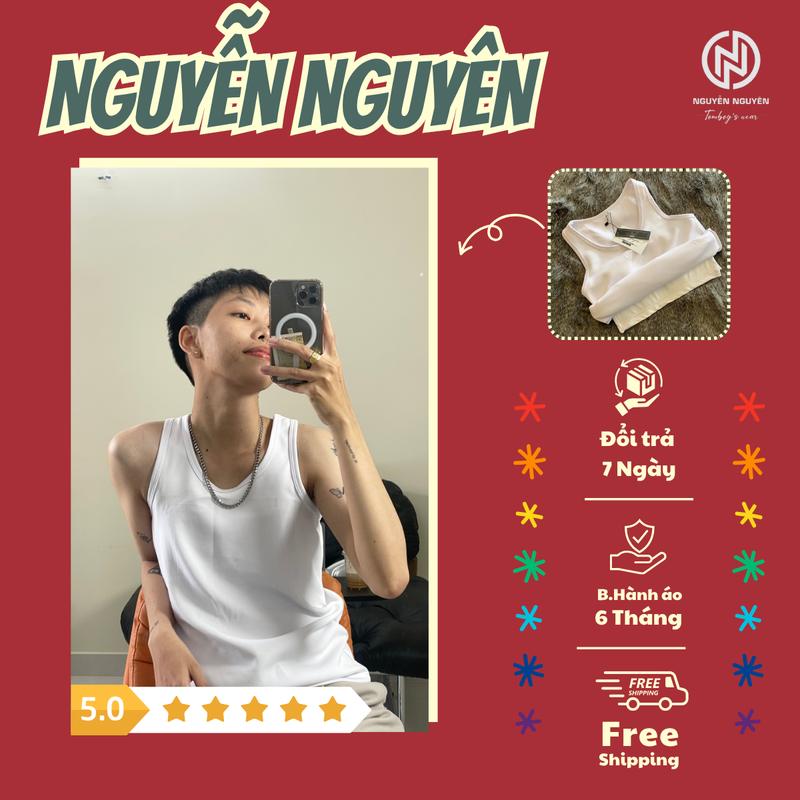 Áo Ba Lỗ Lót Nịt Ngực Cài - Áo Ba Lỗ Nịt Ngực Tomboy Dáng Dài Thun Trơn Cotton Trắng Đen Nam Thể Thao Gym Bigsize Form Suông Nguyễn Nguyên