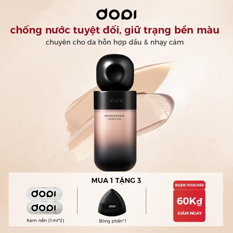  Kem Nền Trang Điểm DOPI Lâu Trôi 24 Giờ Với Kết Cấu Lì Kiểm Soát Dầu Che Phủ Hoàn Toàn Thích Hợp Cho Da Dầu Kem Nền Đeo Cả Ngày Che Phủ Vết Thâm 