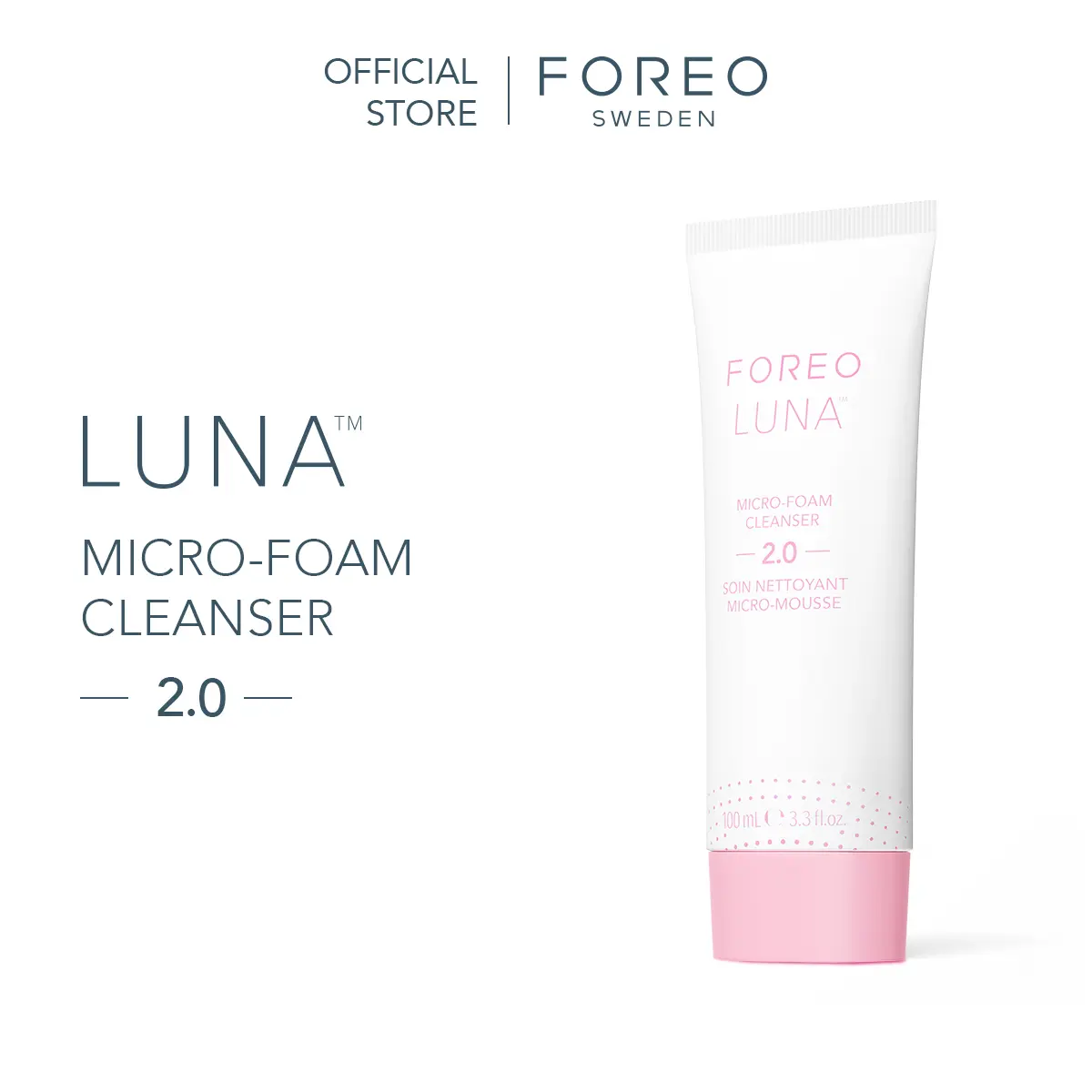 FOREO LUNA Micro-Foam Face Cleanser 2.0 -  Face Wash | Pore Minimizer | All Skin Types Facial Cleanser | Vitamin E | Facial Skin Care Products