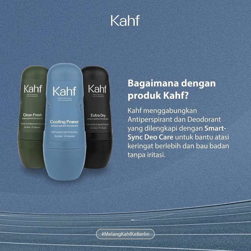 Kahf Deodorant Antiperspiran Roll On 45 ML untuk Ketiak Bau 3