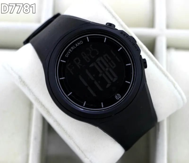 Jam Tangan Fashion Pria Diverland 7781 Original Garansi Mesin 6 Bulan karet al digital watch 0