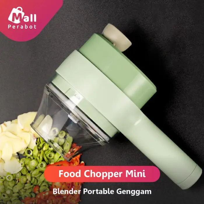 Viral! Vegetable Cutter Wireless Food Chopper Mini Parutan Mini Electric Hand