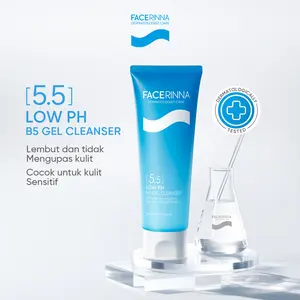 FACERINNA Low pH B5 Gentle Cleanser 120ml Skin Barrier Facial Wash Skincare Face Wash Sabun Cuci Muka Gentle untuk Kulit Sensitif Melembabkan & Memperbaiki Skin Barrier  Brightening Exfoliating Sabun Muka Pembersih Wajah Dengan Amino Acid&Hyaluronic