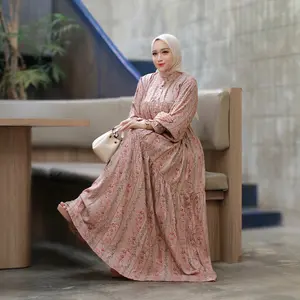 Series Rayya Namira Gamis Jumbo Bahan Rayon Motif Viral 2026 Ukuran Jumbo LD 130