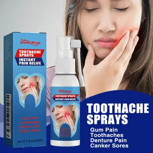 South Moon Semprot Perawatan Mulut & Gigi Menenangkan Rasa Sakit 0.7 fl oz Perawatan Ringan untuk Gum Pain Toothaches Canker Sores