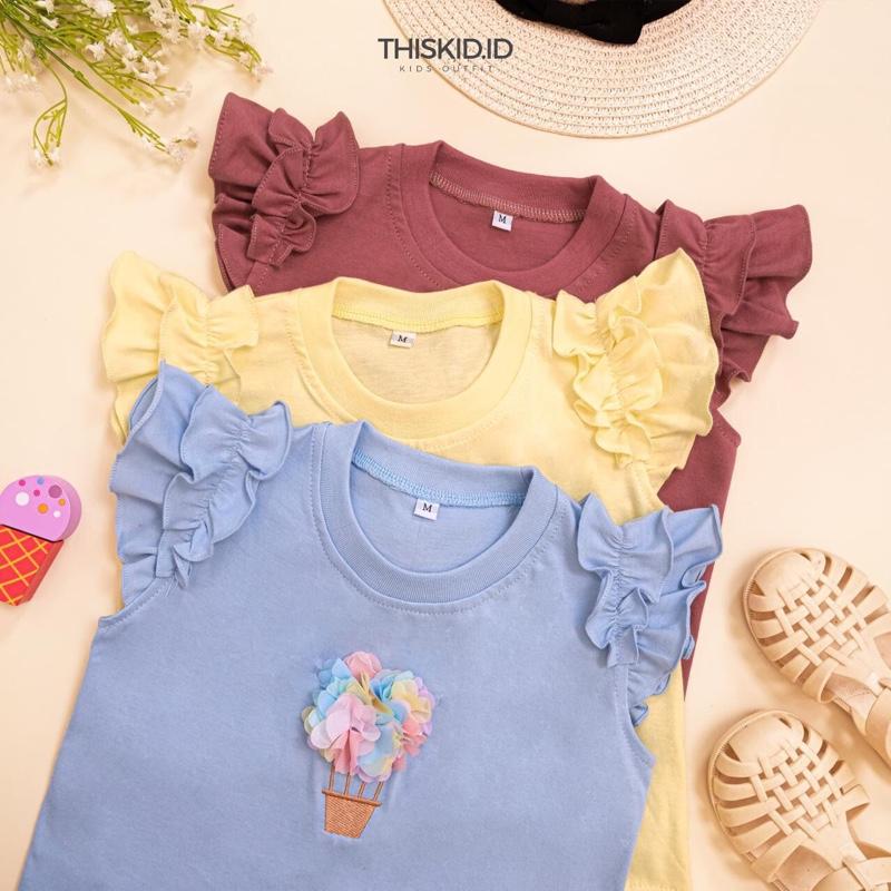 YUKI TOP || atasan kaos anak bahan catton combed 30's usia 1-6 tahun 4