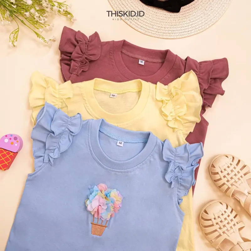 YUKI TOP || atasan kaos anak bahan catton combed 30's usia 1-6 tahun 4