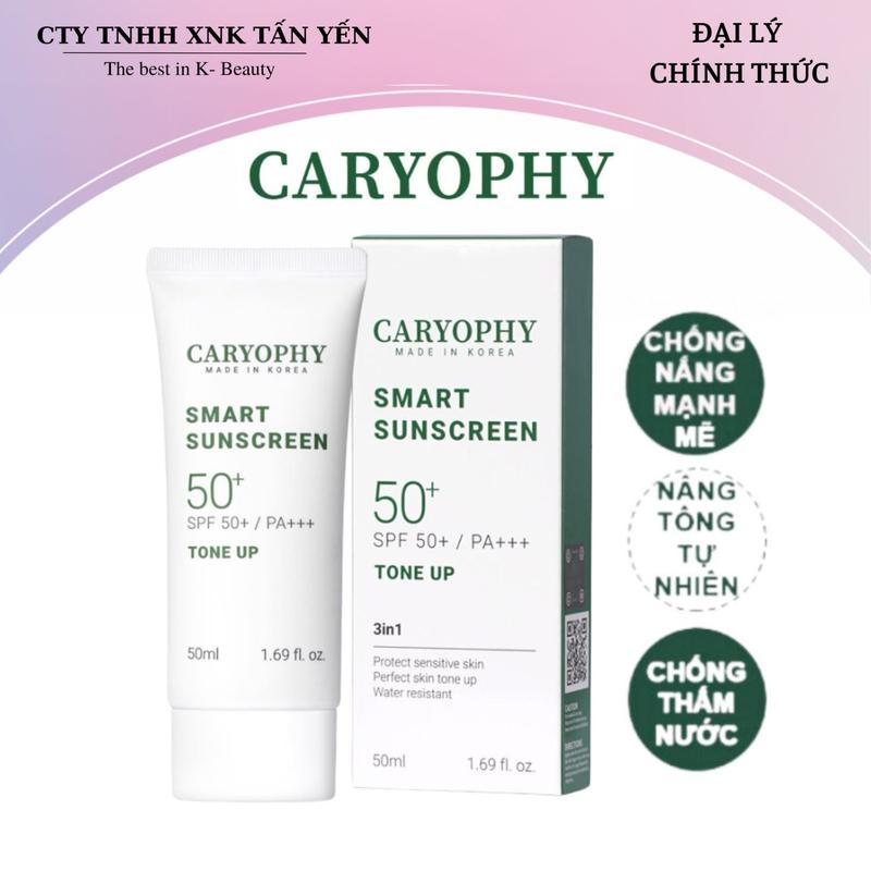  Kem Chống Nắng Caryophy Smart Sunscreen Tone Up SPF50+ PA+++ 50ml 