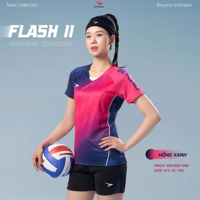  Bộ Quần Áo Bóng Chuyền Nữ Beyono Flash II – Cao Cấp Tôn Dáng Thoải Mái Khi Thi Đấu 