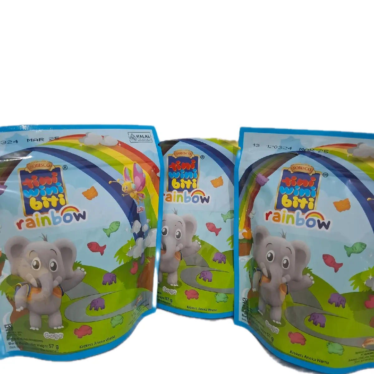 Tini Wini Biti Rainbow Beli 2 Gratis 1 Krekers Aneka Warna