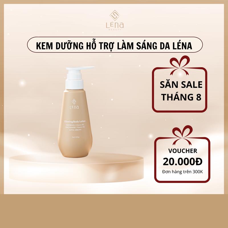 [LÉNA] KEM DƯỠNG HỖ TRỢ LÀM SÁNG DA BODY LÉNA 300gr