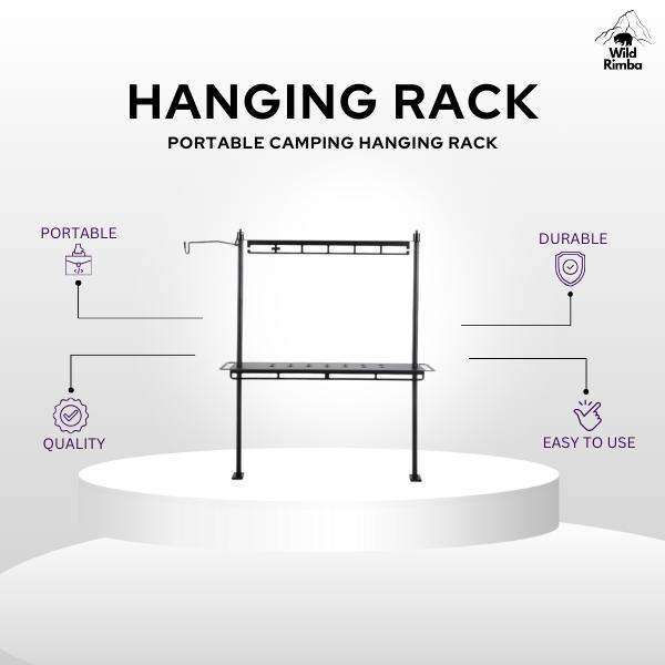 Outdoor Camping Hanging Rack Storage Shelf Lamp Hanging Rack - TikTok ...
