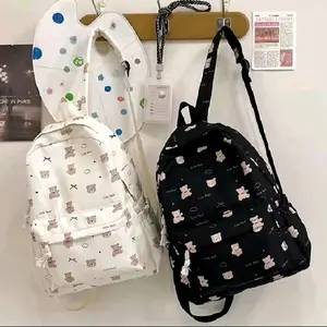 Nura'storee -Tas Sekolah Anak Perempuan Tas Ransel Wanita Stylish Beruang Lucu Tas Sekolah Backpack Perempuan Korea Termurah