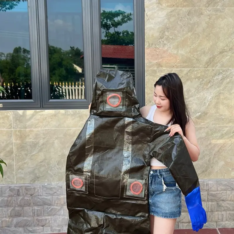 Quần áo bắt ong vải bạt oto 1