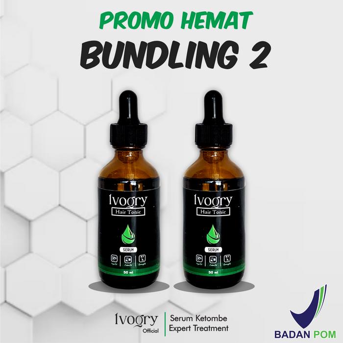 Gambar [BUNDLING 2 HEMAT] Ivogry Serum Anti Ketombe | Hair Serum Tonic Anti Dandruff Expert Treatment 50ml | Bergaransi  Ketombe Hilang Gatal Kering Perempuan Laki-Laki Haircare Tetes Psoriasis dari Ivogry Kota Bandung Tokopedia