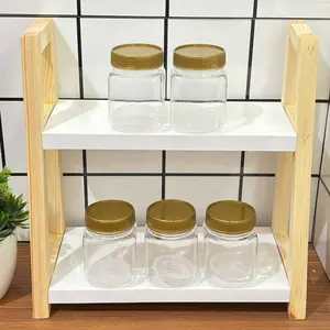 Rak Susun 2 Tingkat + 5toples 200ml Plastik