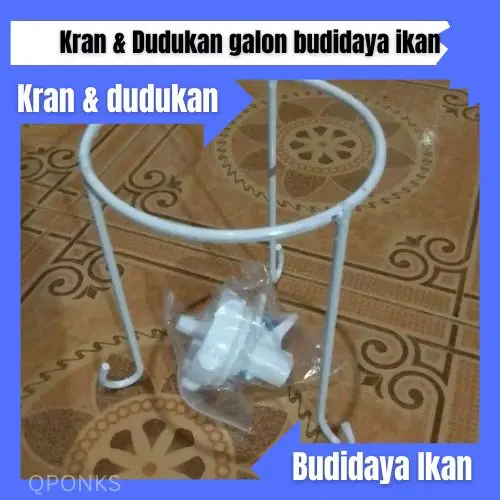 Promo Kran, Dudukan Galon dan Kaos Dewasa/ Cocok untuk Budidaya Ikan dalam Galon/ Cocok Untuk Galon Ukuran Besar Besi Bonus Kaos Dewasa Baru 2