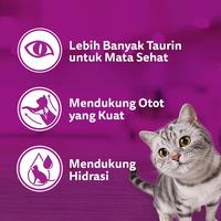 Gambar WHISKAS Pouch Makanan Basah Kucing Dewasa - Semua Rasa - 70g (7 Pack) - Tuna & Salmon dari Whiskas Pedigree Indonesia Kota Bekasi 5 Tokopedia
