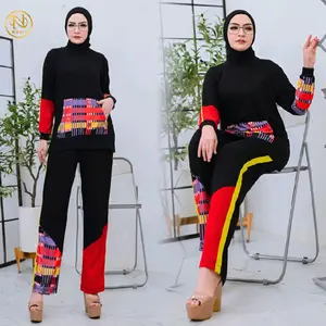 Nudii Gabina Set Baju Olahraga Muslim Setelan Kaos Wanita Multifungsi
