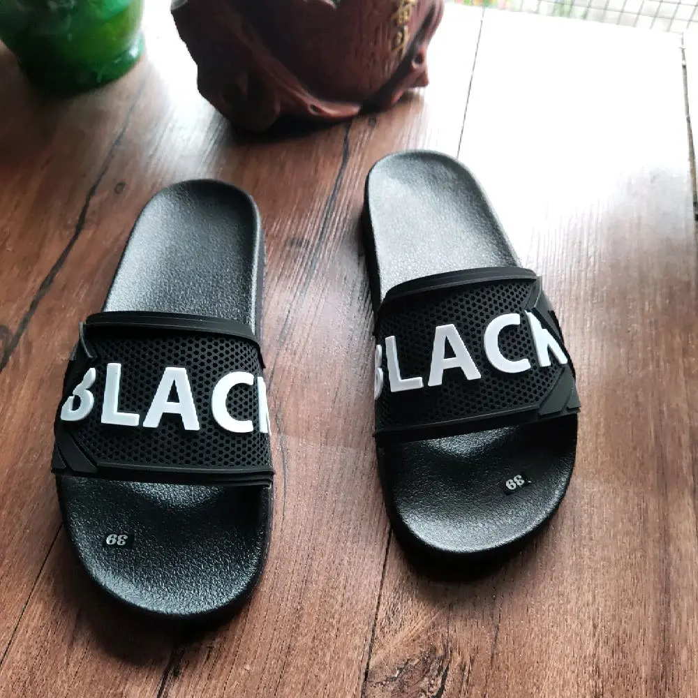 dép quai ngang Blac sản phẩm được ưa chuộng nhất hiện nay Mùa hè Slipper Đế Bằng