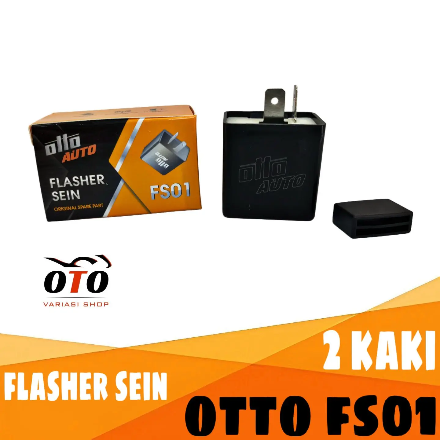 FLASER SEIN OTTO AUTO FS01 12V STELAN RELAY HAZAR SEIN , HAZARD MOTOR UNIVERSAL BISA SETEL KEDIP CEPAT LAMBAT