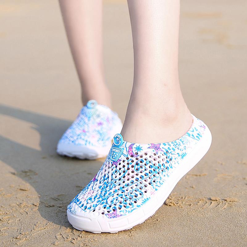 Product Introduction of 2023 New Hot Sale Casual Shoes Women Wedge Beach Shoes Summer Sandals Non-slip Round Toe Sandals Holiday Slippers Walking Shoes Footwear Girl Knee Comfort 39
