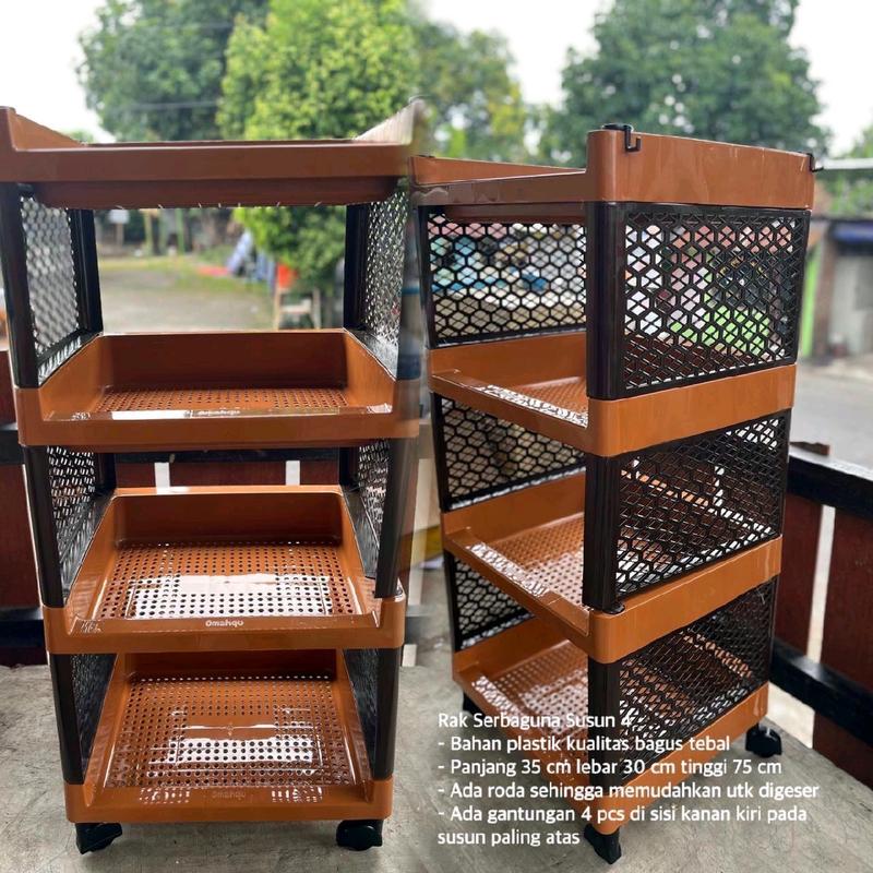 Rak Yoyo 4 Susun/Rak Serbaguna/Rak Dapur/Rak Multifungsi 1
