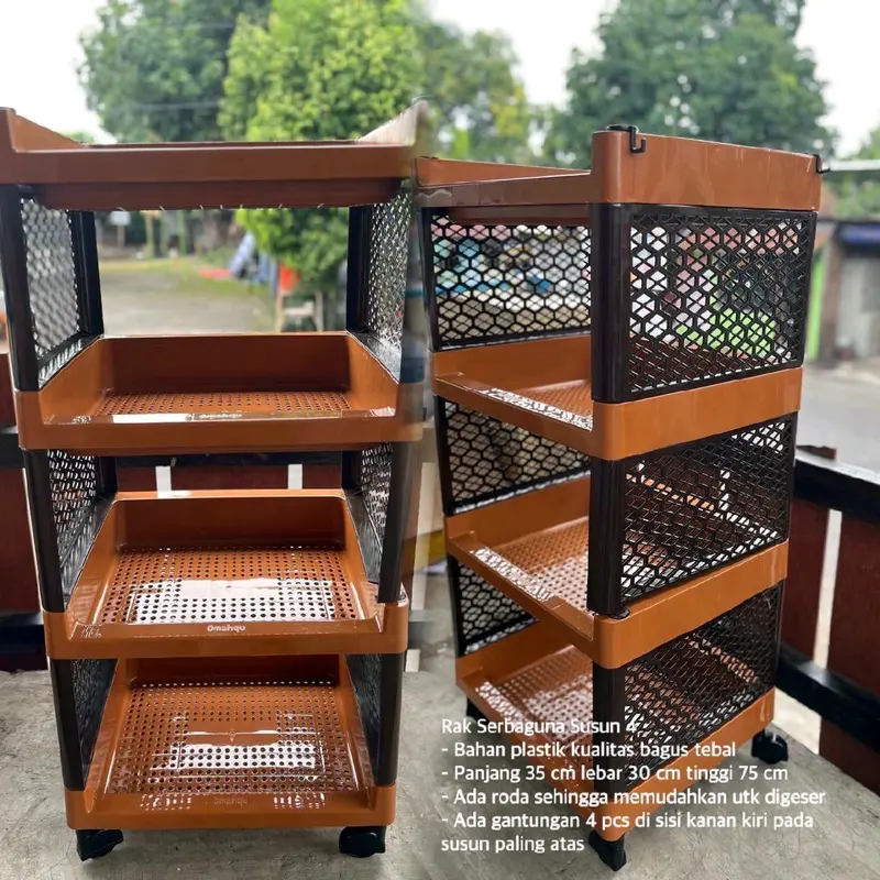 Rak Yoyo 4 Susun/Rak Serbaguna/Rak Dapur/Rak Multifungsi 1